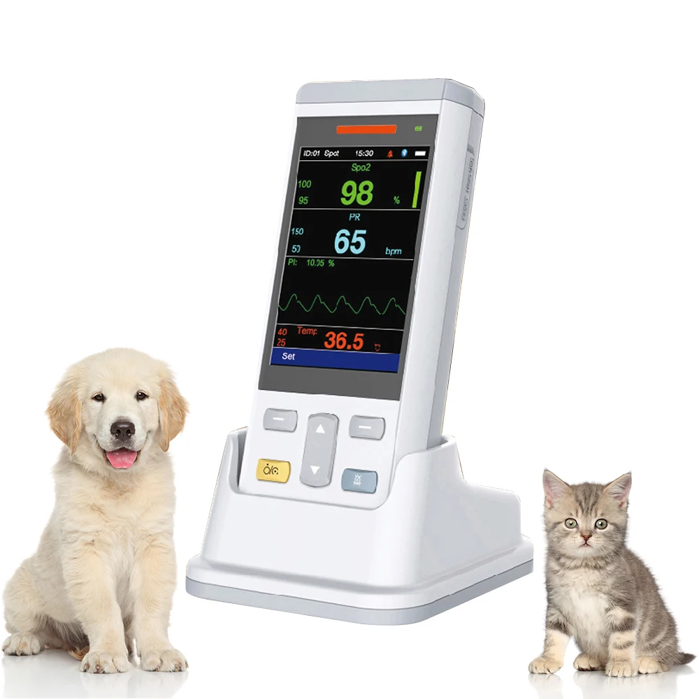 Veterinary Vital Signs Monitor 3.5 Inch Screen Veterinary Monitor Vet Portable Multi-parameter Monitor