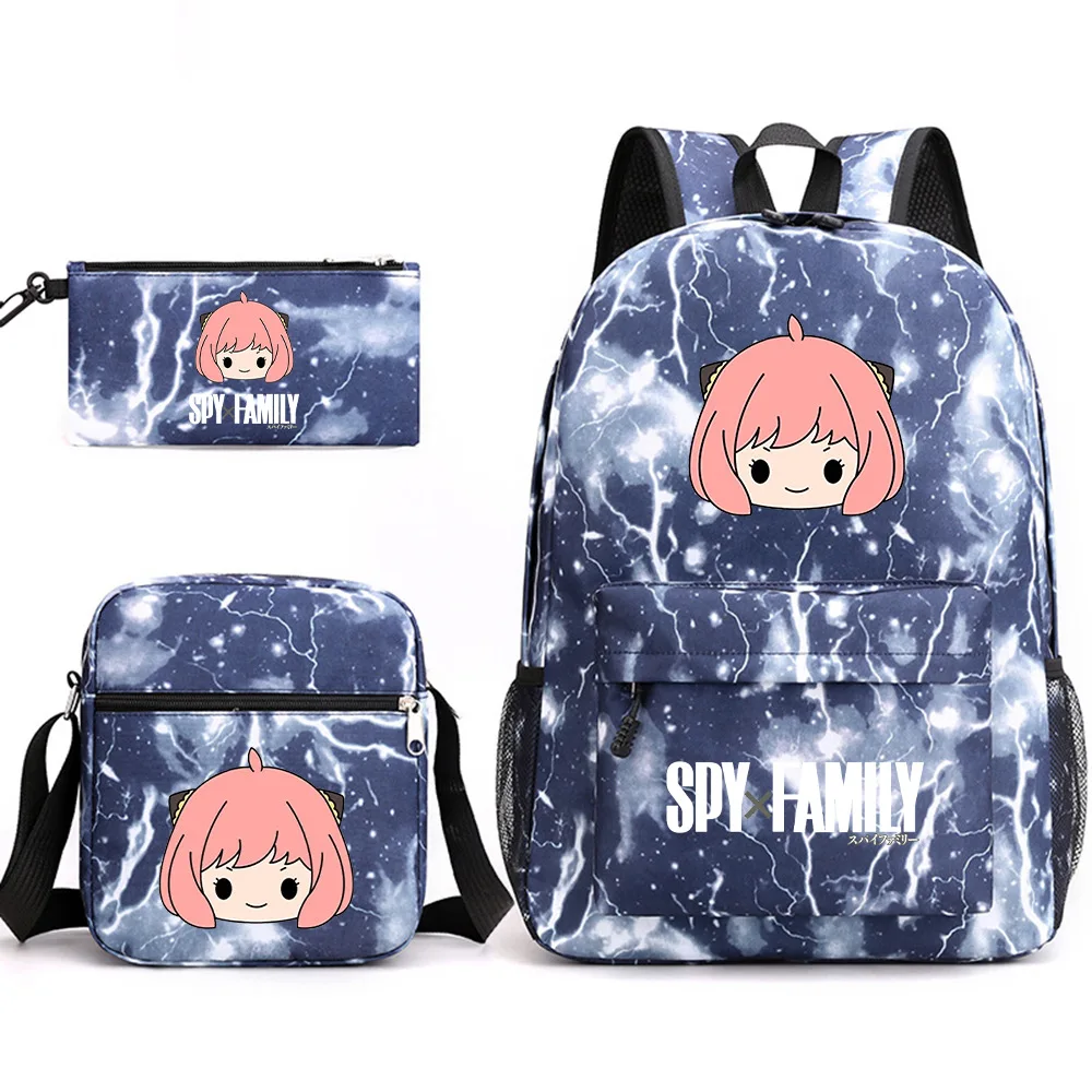 

Hip Hop Popular Spy X Family Print 3pcs/Set pupil School Bags Laptop Daypack Backpack Inclined shoulder bag Pencil Case