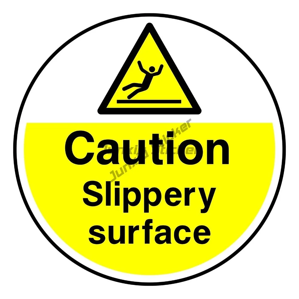 

Caution Slippery Surface Sign Or Sticker Personalized Stickers For Car Decoration Camper