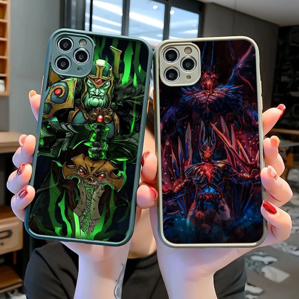 Hot Game D-Dota 2 Phone Case For IPhone 14 11 12 13 Mini Pro Max 8 7 Plus X XR XS MAX Translucent Matte Cover