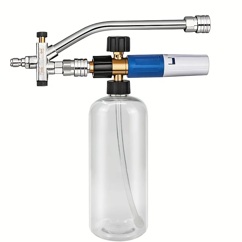 

Пистолет высокого давления 1/4 дюйма, 4000 фунтов на кв. дюйм, с двойным соединением для пены и воды, с насадкой для снежной пены для мойки автомобилей