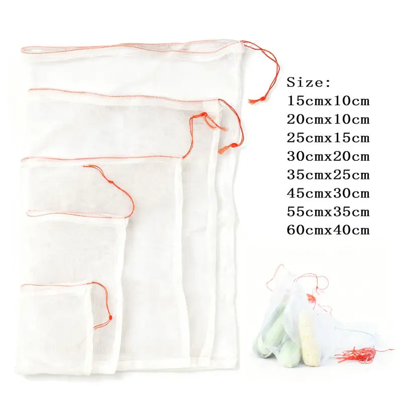 1-20PCS Garden Netting Bags Vegetable Grapes Apples Fruit Protection Bag Agricultural Pest Control Anti-Bird Mesh Grape Bags
