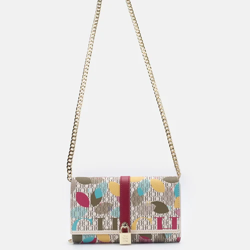 Bolso tipo billetera CH con letras florales, diseño de cerradura impreso, Material PU de alta calidad, bolso de hombro de diseñador para mujer 2025