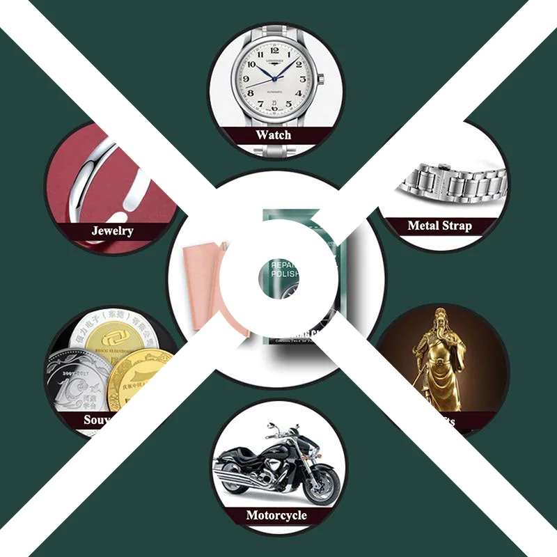 

1set Watch Polishing Cloths 10*15cm Metal Polishing Cloths For Jewelry Watch Scratch Repair Supplies Metal Scratch Repair Set