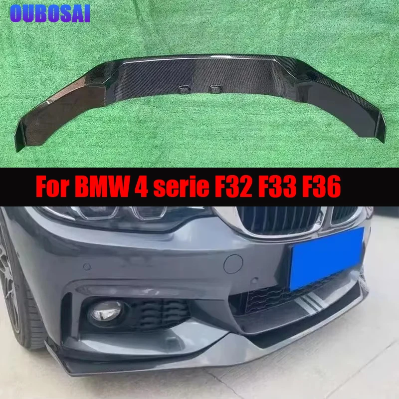 

Для BMW серии F32 F33 F36 MAD Стиль из углеродного волокна, передний бампер автомобиля, передняя губа, диффузор, передний спойлер на подбородок, комплект кузова