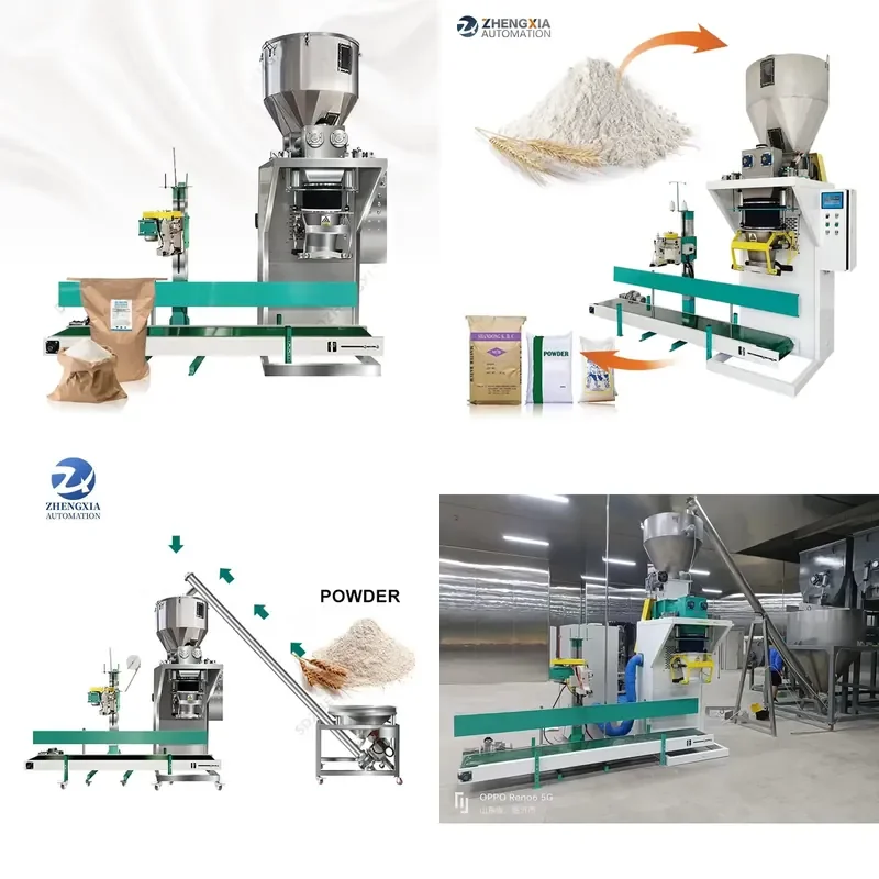 2026 CE Semi-Automatic 5kg 15kg 20kg 25kg 50kg Spice Milk Powder Wheat Flour Multifunctional Weighing Filling Sealing