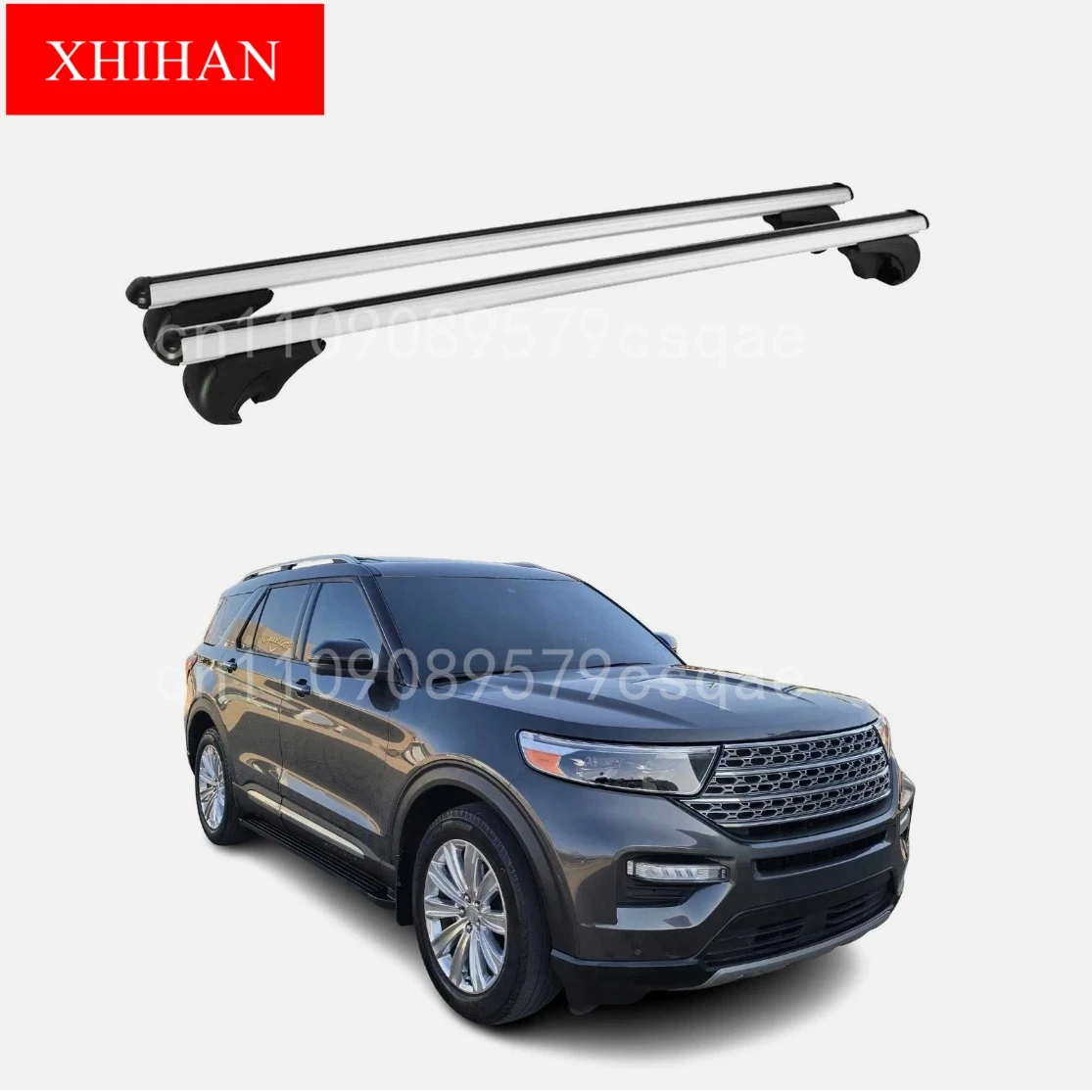 

Запираемый багажник на крышу, поперечины, багажник для Ford Explorer 2020-26, серый, 2x