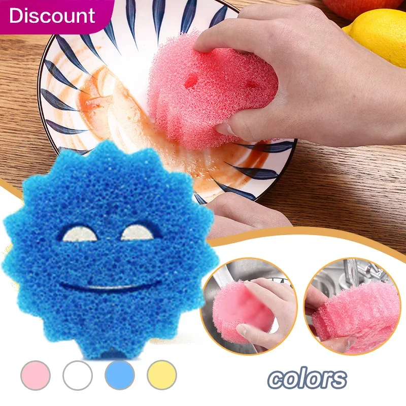 

Dish Washing Sponge Kitchen Cleaning Cloth Strong Scouring Pad Miracle Sponge Household Kitchen Magic Cleaning Wipe Sponge