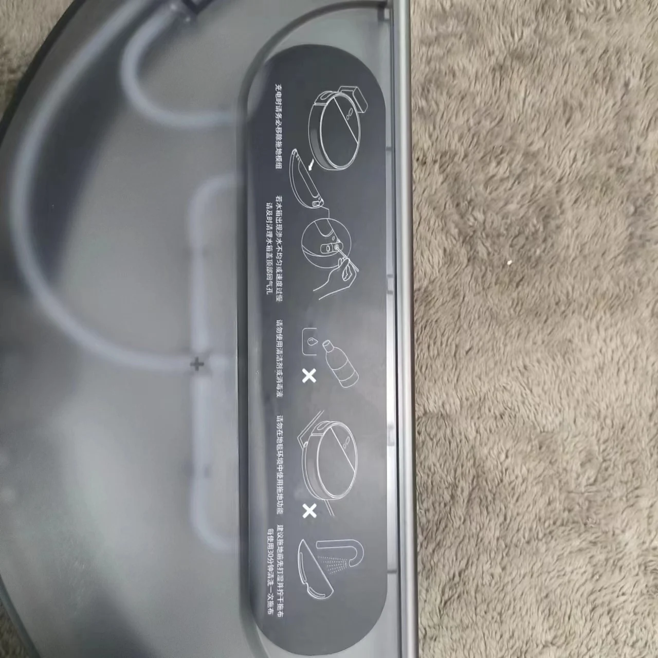 Untuk tangki air asli untuk Xiaomi Mijia 1T STYTJ02ZHM Robot vakum Cleaner aksesoris lap pel suku cadang tangki air