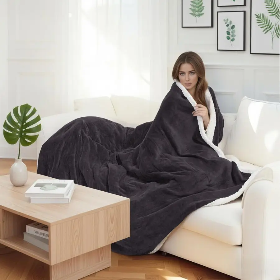 

Heated Blanket Full Size 72x84 Inch Super Soft Flannel, 10 Heat Settings, 112H Auto Shut Off, Machine Washable, Easy Controller,