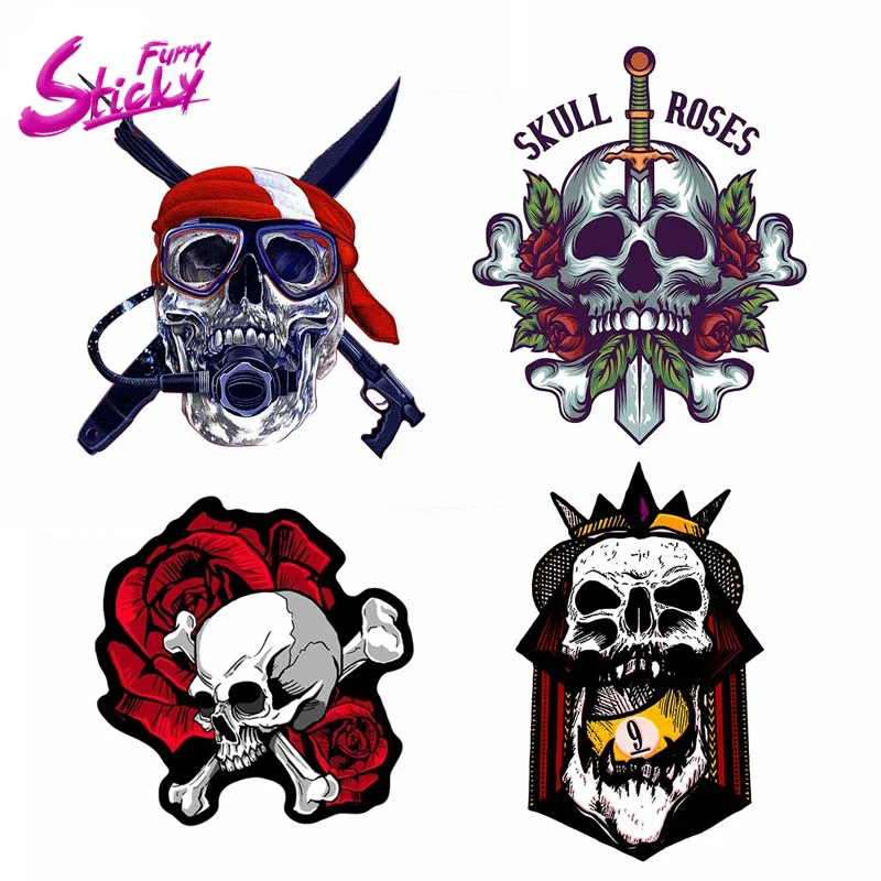 

Skull Diver Down Sticker Skeleton Pirate Vinyl Car Stickers - Waterproof Decals for Cars Trucks SUVs Window Bumper Laptop