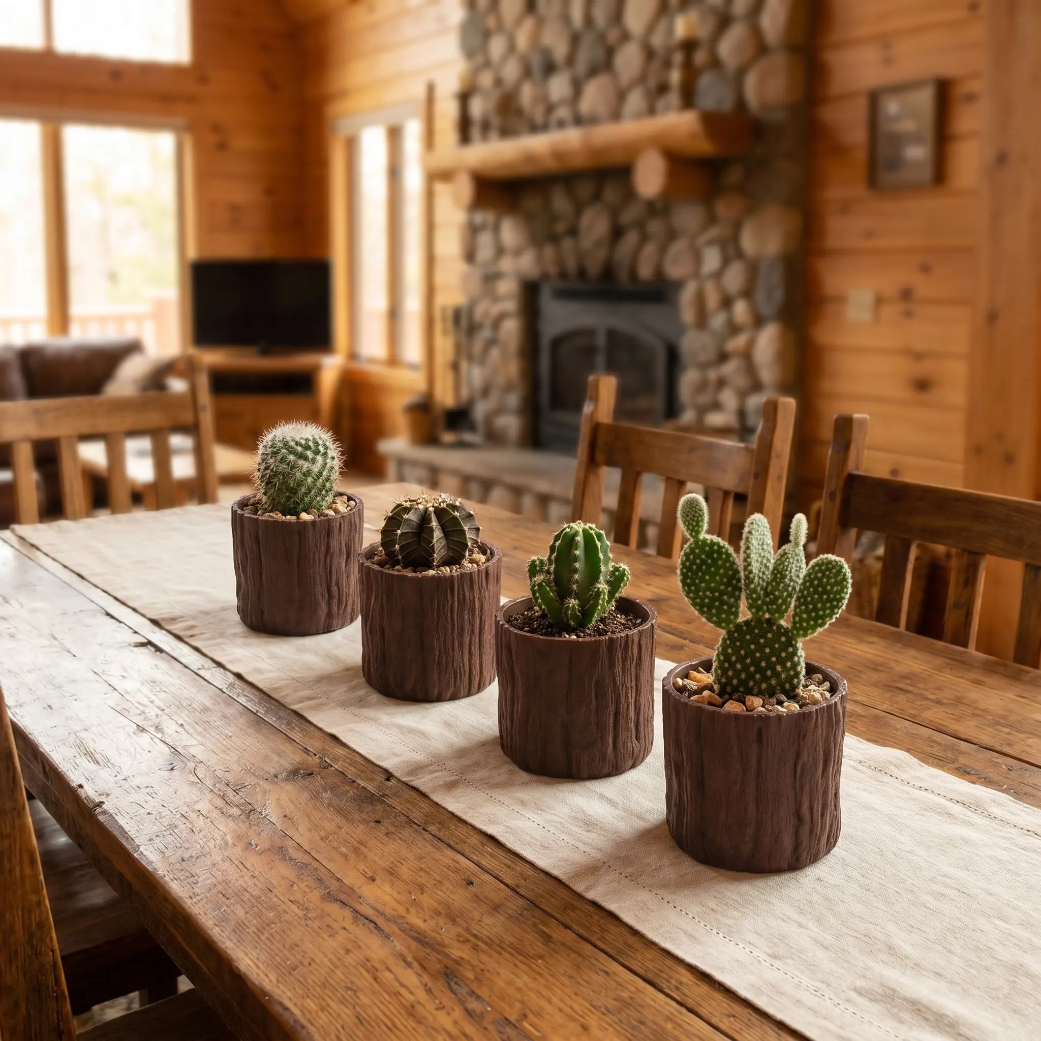 Planter Flower Pot Garden Indoor Succulent Home Halloween Christmas Desk Plant Pots Balcony Plant Pots Cactus Planter Pot 4PCS