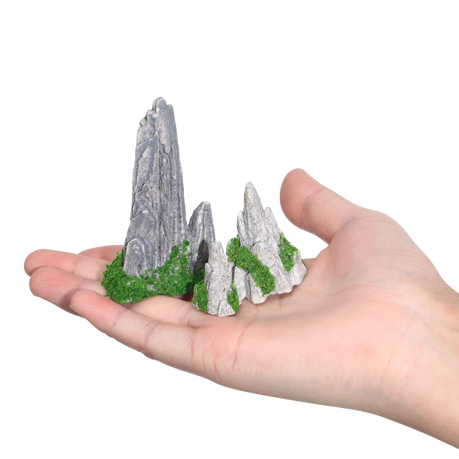 8 Pcs Simulated Rockery Ornaments Landscape Bonsai Decor Mini Zen Garden Terrarium Micro Model