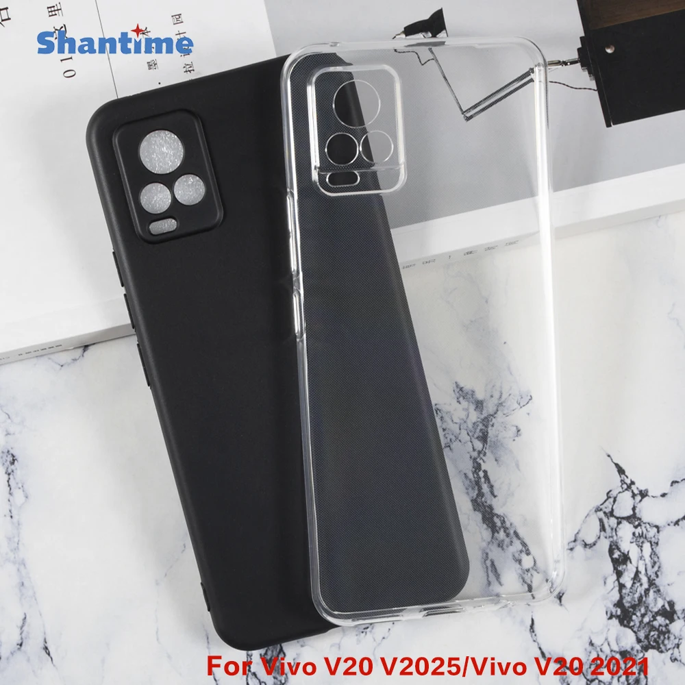 For Vivo V20 V2025 Gel Pudding Silicone Phone Protective Back Shell For Vivo V20 2021 Soft TPU Case