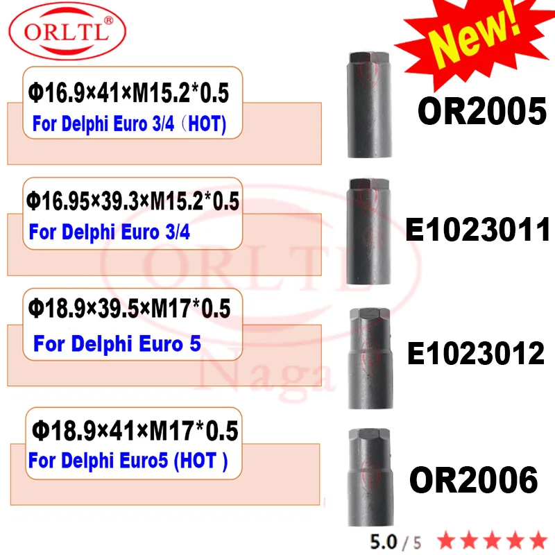 

ORLTL Euro 5 Euro 3/4 For deIphi ED01 injector Nozzle Nut 9308-002E Cap Nut 9308-002C 9308-002F 9308-002D 28243689 28323571