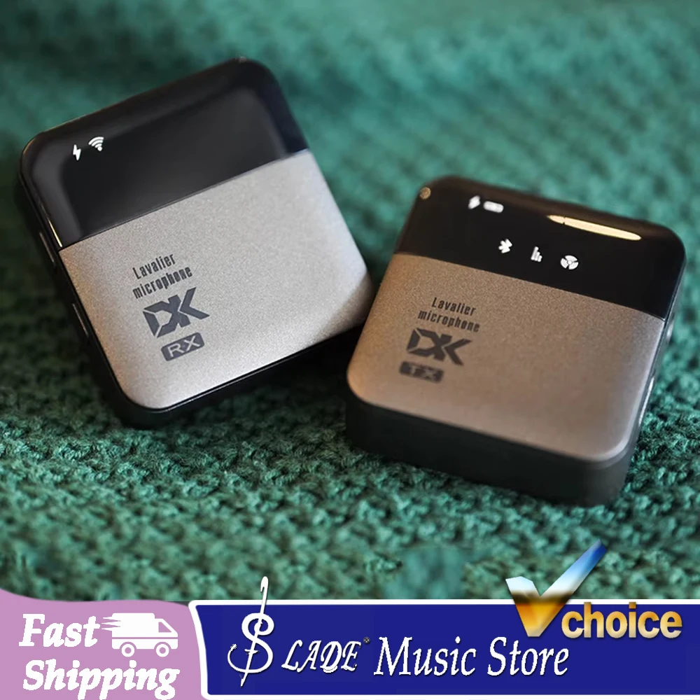 MP-3BR 2.4G Wireless Lavalier Microphone Intelligent Noise Reduction Microphone with Built-in DSP Chip Bluetooth Reverb Version