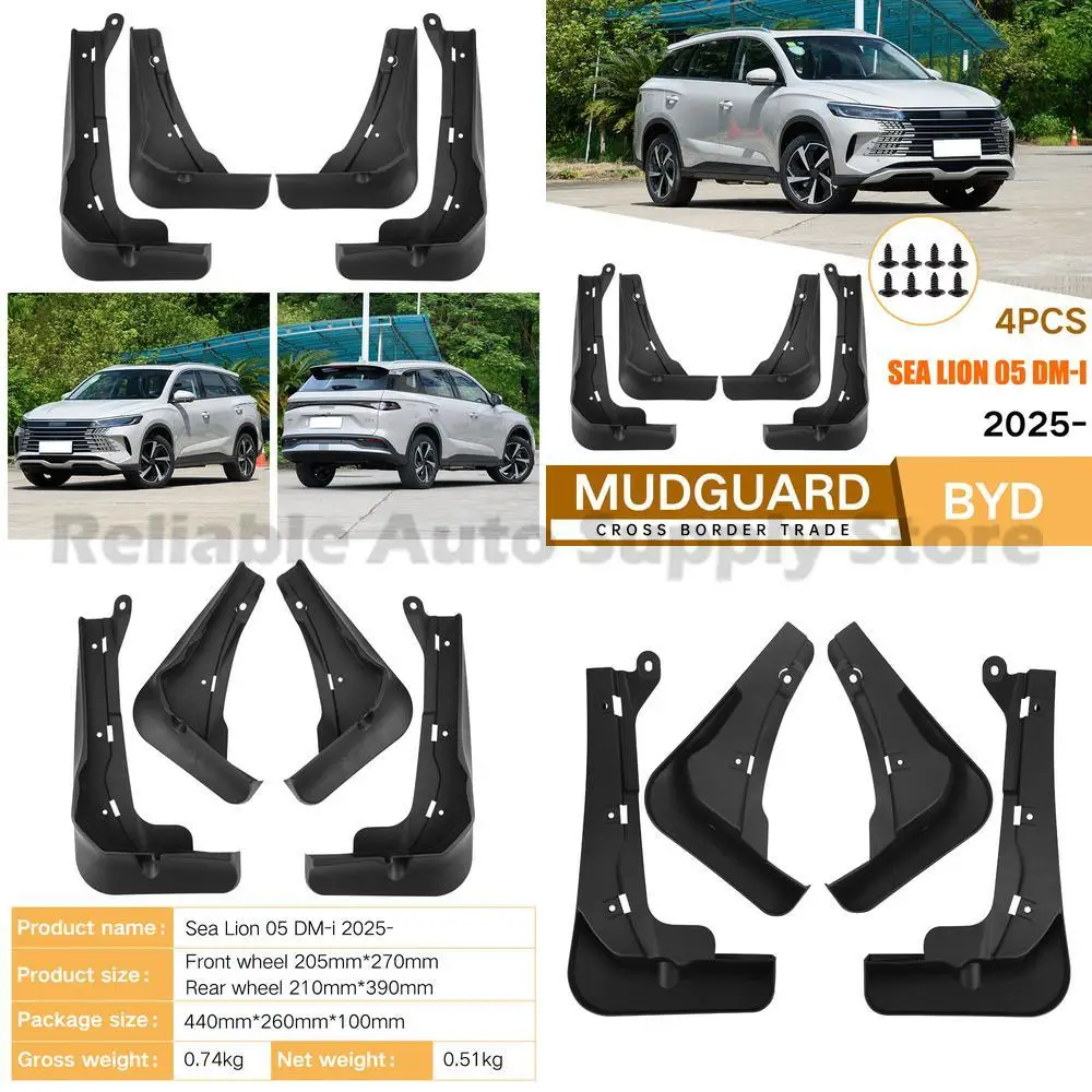 

For BYD Sea Lion 05 DM-i 2025 Mud Guards Fender Flares Auto Accessories Premium Quality Durable Protection
