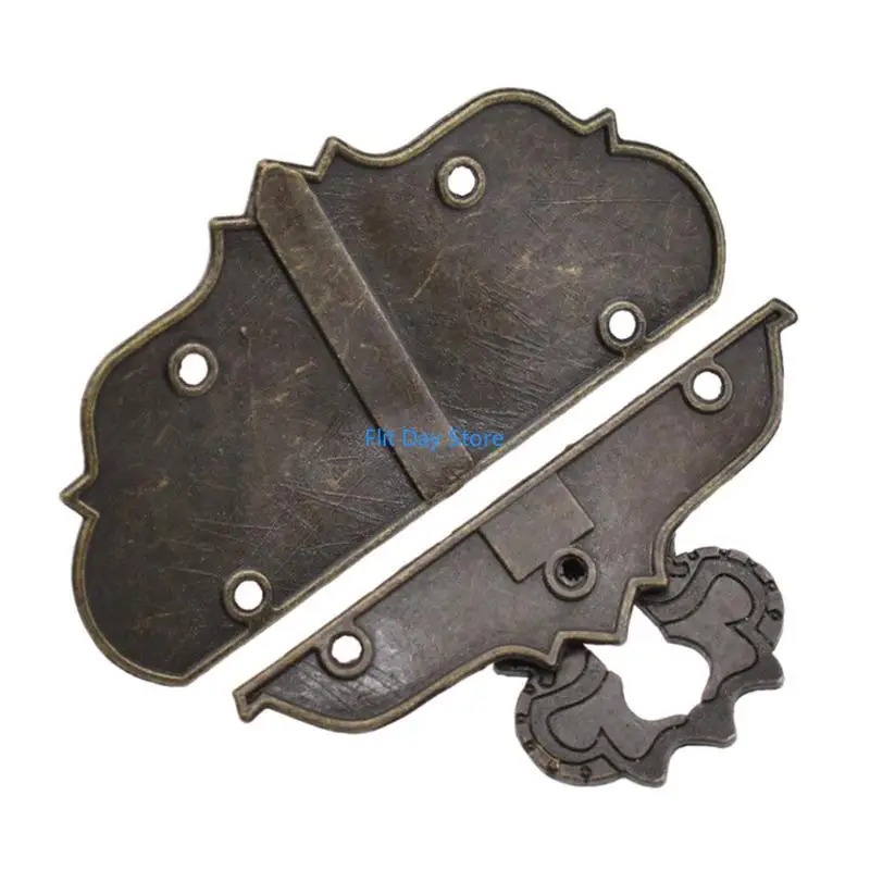 F92C Antique for Latch HASP Mini Metal Made Made Leather Book Locks Vintage Design для LAT