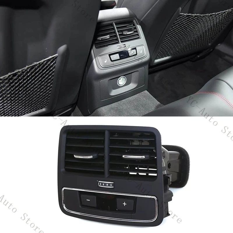 

Для Audi A4 8W B9 2017 2018 2019 2020 2021 задняя задняя сторона центральное вентиляционное отверстие кондиционера отделка автомобильные аксессуары 8W0819203B
