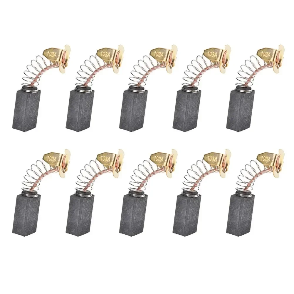 10Pcs Power Tool Carbon Brush Electric Hammer Drill Angle Grinder Graphite Brush For CB100 CB103