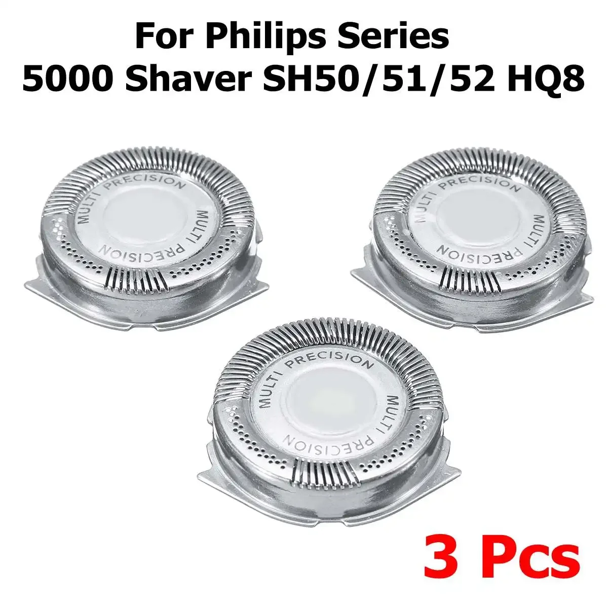 3Pcs Shaver Blade Replacement for Phili.ps Series 5000 Shaver Shaving Unit Head Set Compatible  Beard Trimmer