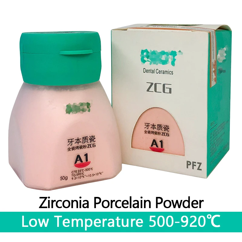 50g ZCG Zirconia Porcelain Powder Dental Laboratory Ceramic PFZ Dentine Enamel Translucent