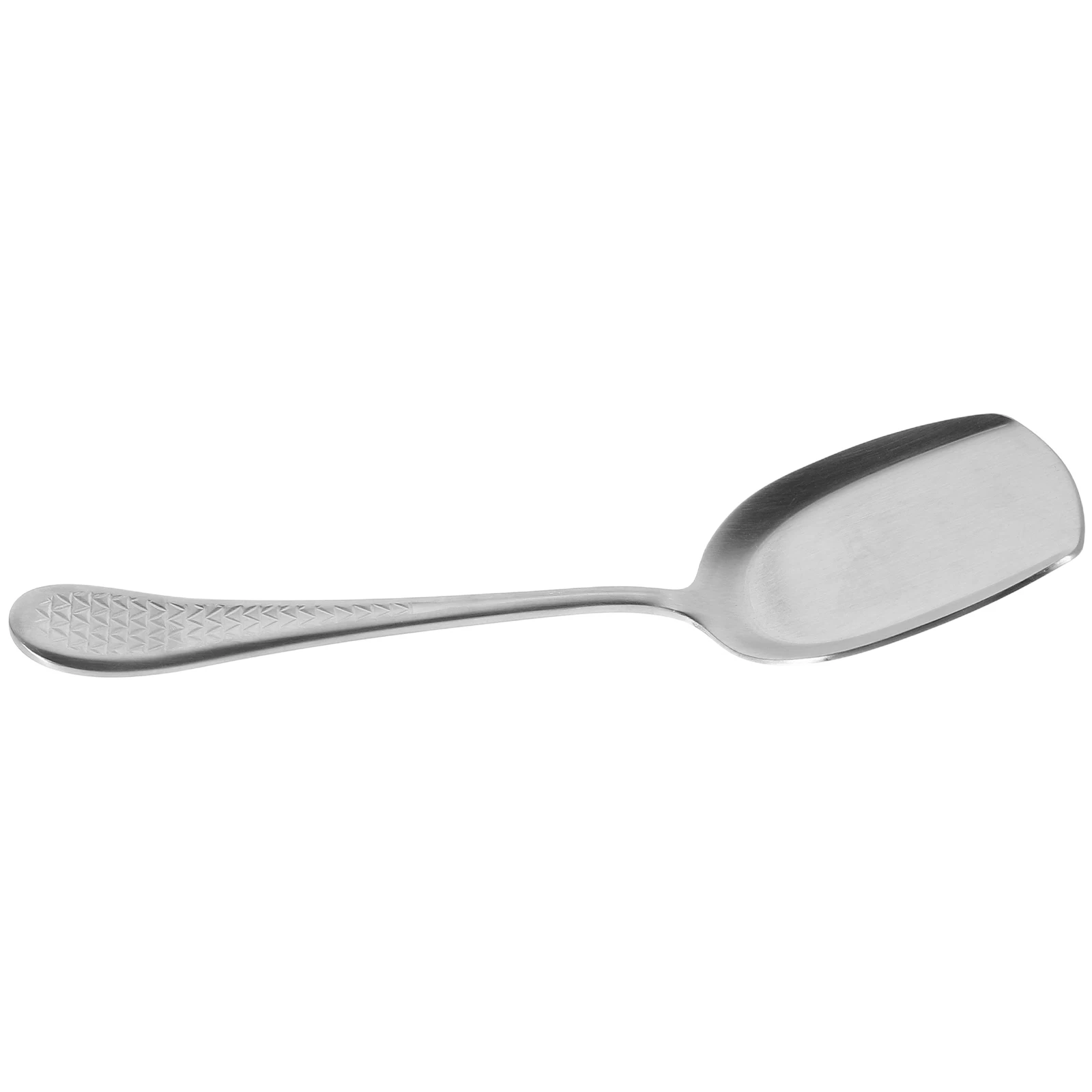 

Stainless Steel Serving Spoon Durable 18 10 Square Head Shovel Design Modern Utensils Buffet RV Kitchen Easy Clean