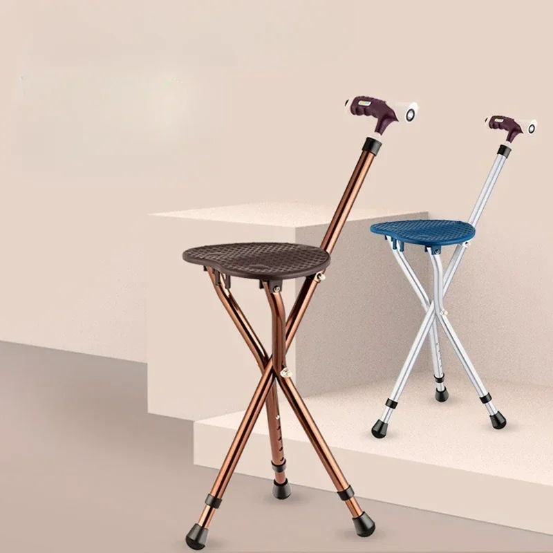 

Ultralight Walking Stick Stool Portable Stool Old People Stool Tourist Solid Senior Furniture Bragadura LLSC