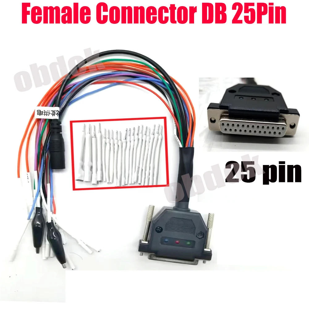 for J2534 Cable Bench Cable ECU Programmer for PCM-master PCM Tool EEPROM  for V-CI R and W ECU BATT VCC KLINE CAN-L CAN
