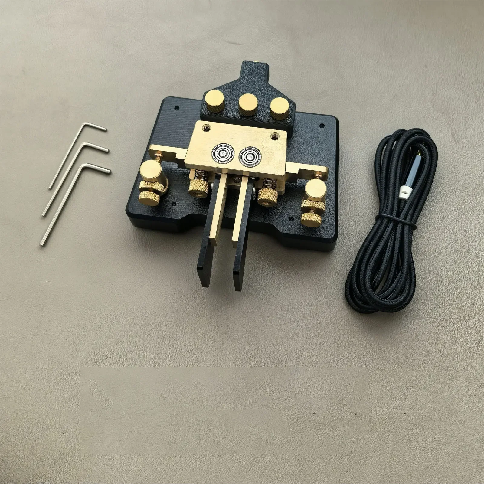2026 MK-03 3.5mm Base Version Brass CW Morse Key Shortwave Radio Telegraph Automatic CW Key for Amateur Radio