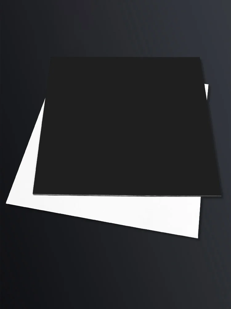 210x297mm Frosted White/Black PP Plastic Board, Thickness 0.3mm 0.4mm 0.5mm 0.6mm 0.8mm 1mm 1.2mm 1.5mm 2mm DIY Plastic Board
