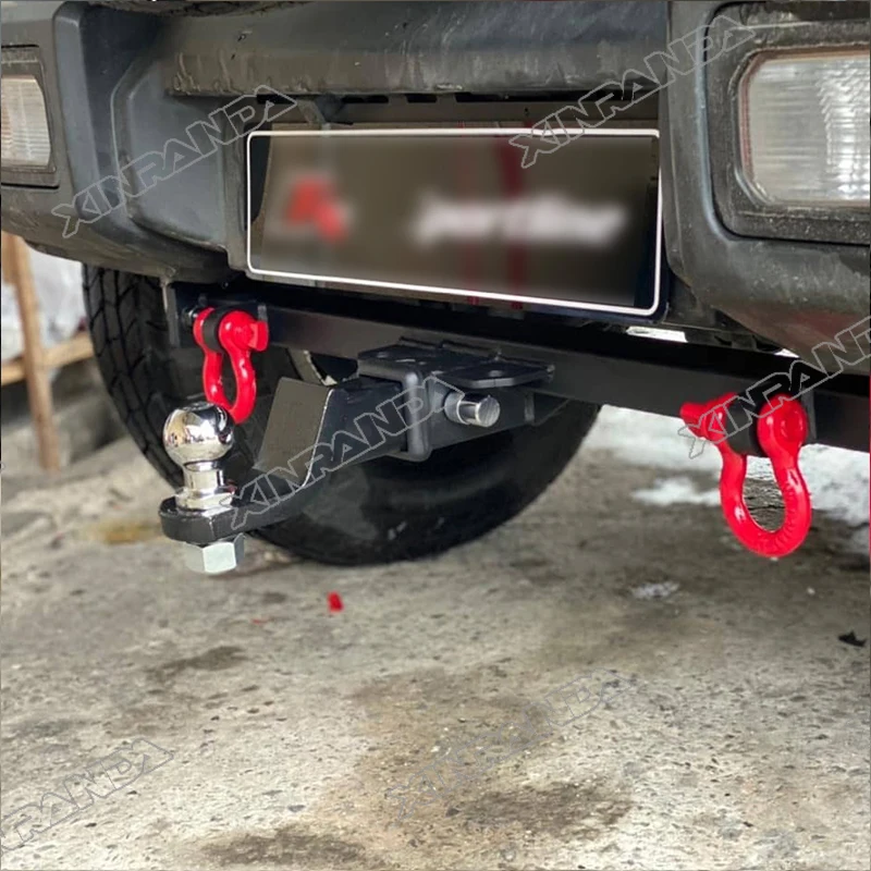 Steel Tow Bar for Suzuki Jimny Jb64W Jb74W Jc74 2019+ 3 Door 5 Door Jimny with Red Shackles Rear Towing Bar