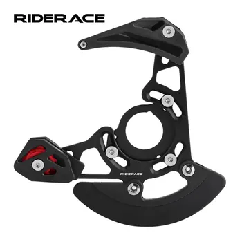RIDERACE-Guia de Corrente de Bicicleta para Bicicleta MTB, Único Chainwheel, Bash Protector Plate, 32-38T, 1 Sistema, ISCG 03, BB Mount