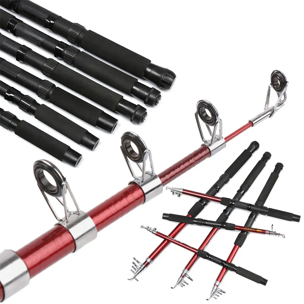 1.5-3.0m Fishing Tackle Tools Outdoor Fiberglass Sea Rod Telescopic Fishing Rod Pole image 6