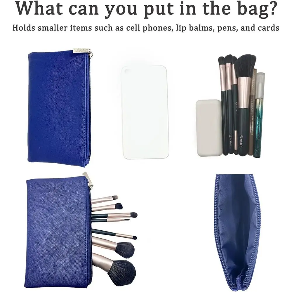 

Новая маленькая косметичка на молнии из искусственной кожи, портативная косметичка, косметичка для кошелька