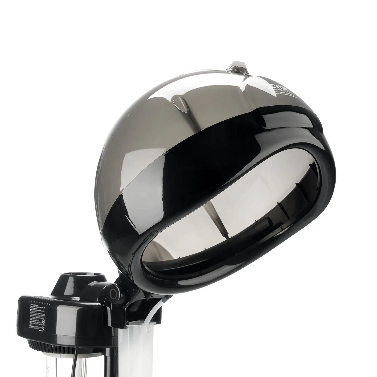 

Профессиональный паровой утюжок для глубокого кондиционирования волос, 11,81-дюймовый ионный паровой утюжок с капюшоном, 2 режима, регулируемая по высоте стойка