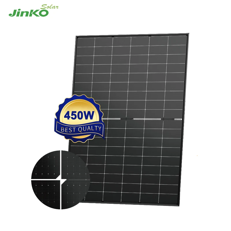 Jinko Tiger Neo 425-450 Watt 54HL4R-BDB N-Type BIFACIAL TRANSPARENT-BLACKMODULE WITH DUAL GLASS High Efficiency Solar Panel