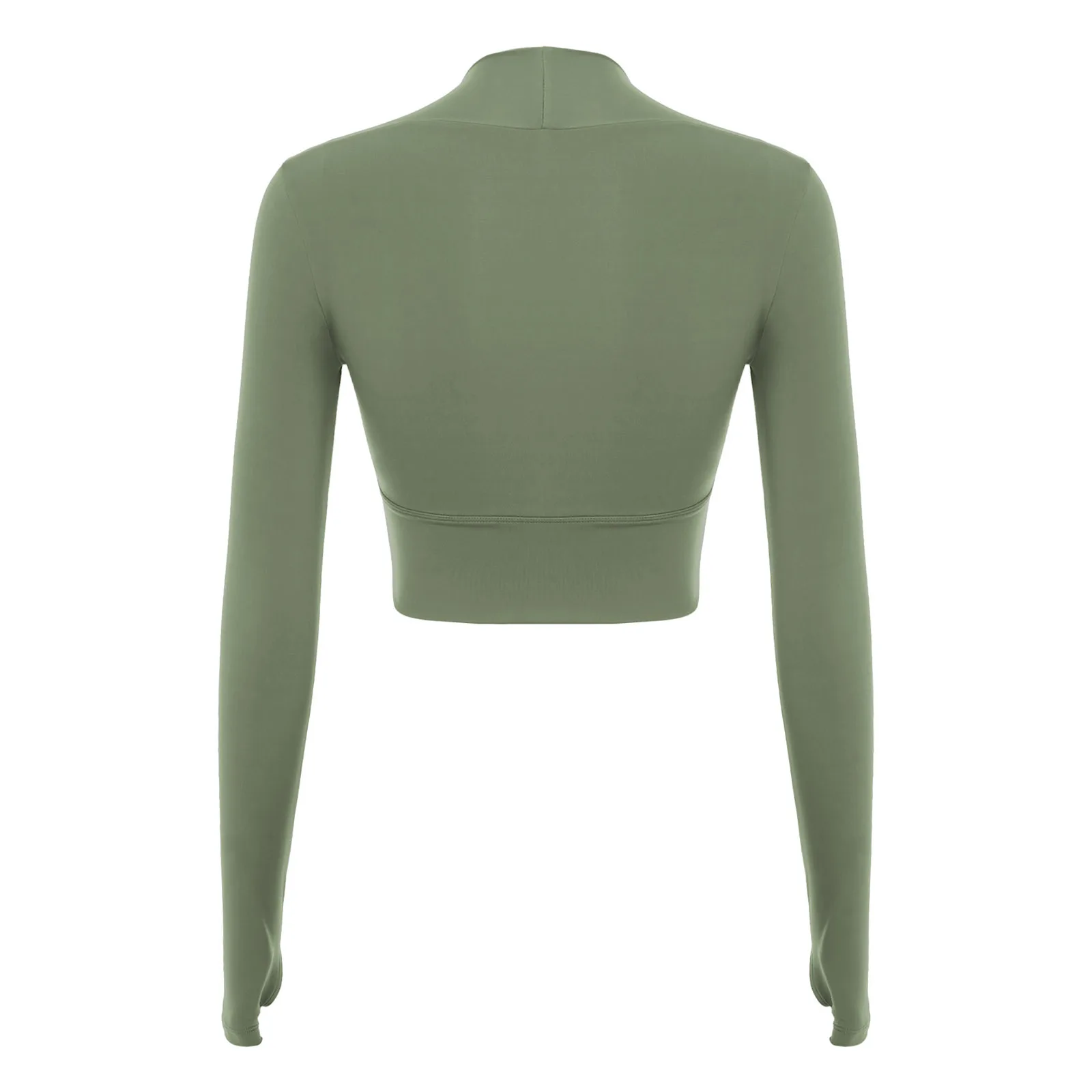 المرأة الرطوبة فتل التجفيف السريع رياضة قميص طويل الأكمام القابلة للإزالة منصات الصدر المحاصيل الأعلى لليوجا بيلاتيس تجريب الرياضة