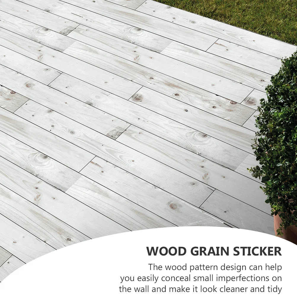 

Nordic Wood Grain Flooring Sticker Waterproof Self-Adhesive Wall Decor Easy Install Removable Garden Floor Wood Pattern Floor