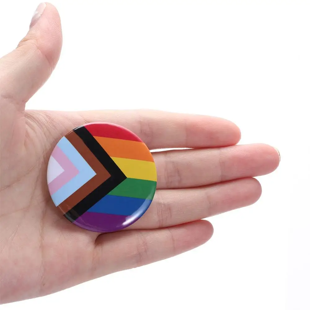 Men Women Denim Jewelry Accessories Collar Pin LGBT Brooches Gay Badge Rainbow Brooch