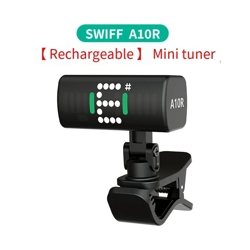 Swiff Clip Op Gitaar Tuner Met Led Display Multifunctionele Clip Op Tuner Professional Voor Gitaarviool En Snaarinstrumenten