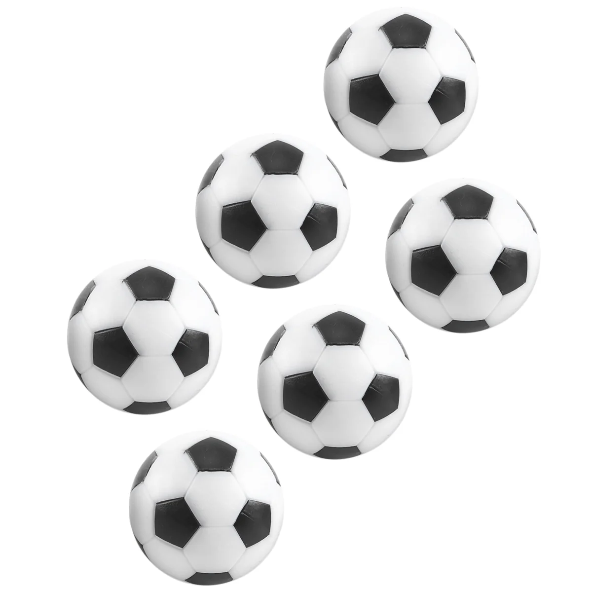 6PCS Small Football Style Table Ball Foosball Hard Plastic Table Ball Counterpart Game Children Toy