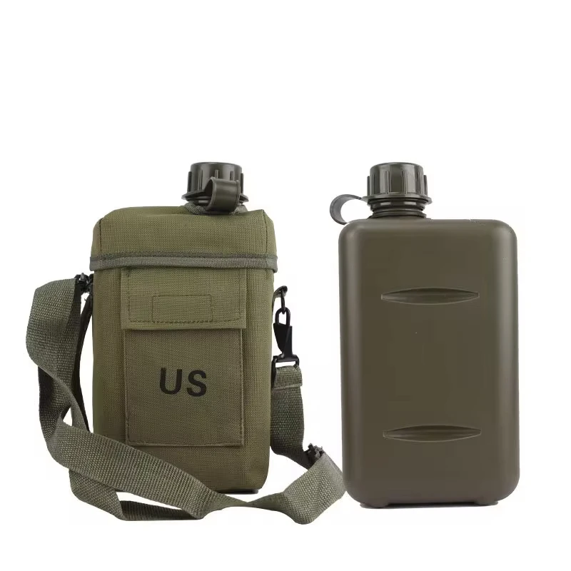 Outdoor Military Enthusiast Water Bottle Set Hiking Adjustable Shoulder Strap Combat Training Equipo Tactico 2L Tactical Water B