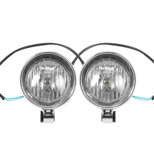 Evrensel motosiklet krom far, led sis farları, sis farları, LED retro far, yardımcı, 2,4 En iyi 10 satış, far yardımı-retro bisikletten bisiklete №4