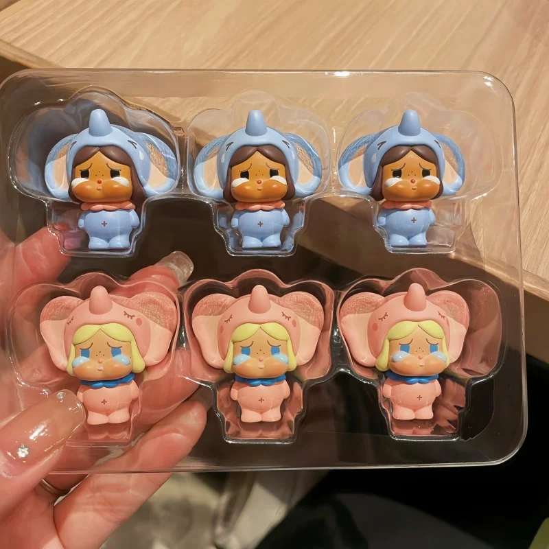 Original Crybaby Beans Baby The Elephant Set Moe Thailand Limited Mini Hand Version Anime Figure Mini Model Desktop Decorate Toy