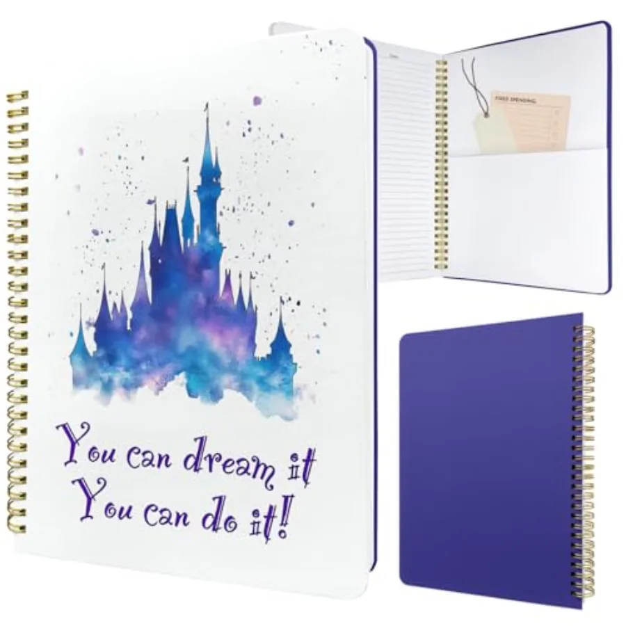 

Cute Spiral Notebook journal B5 Aesthetic Pretty Design for Women Girls Kawaii with Pocket, 10 x 7.2 inch, Lined