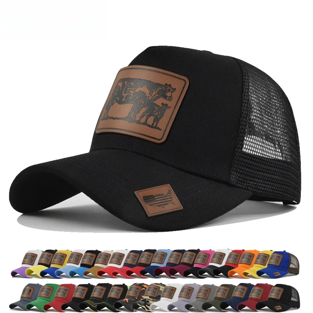 Gorras de béisbol de animales de toro de lujo para hombres y mujeres, gorra Snapback para mujer y hombre, gorra de Rancher, sombrero para el sol, gorra de camionero de diseñador Kpop para hombre, Gorras