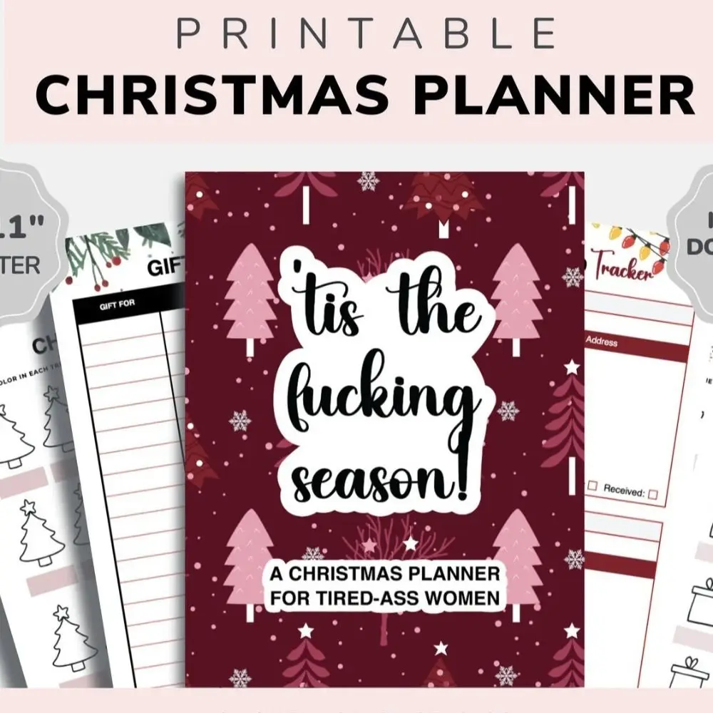 Funny Paper Christmas To Do List Red Gift Habit Tracker To Do List Xmas Planner Christmas