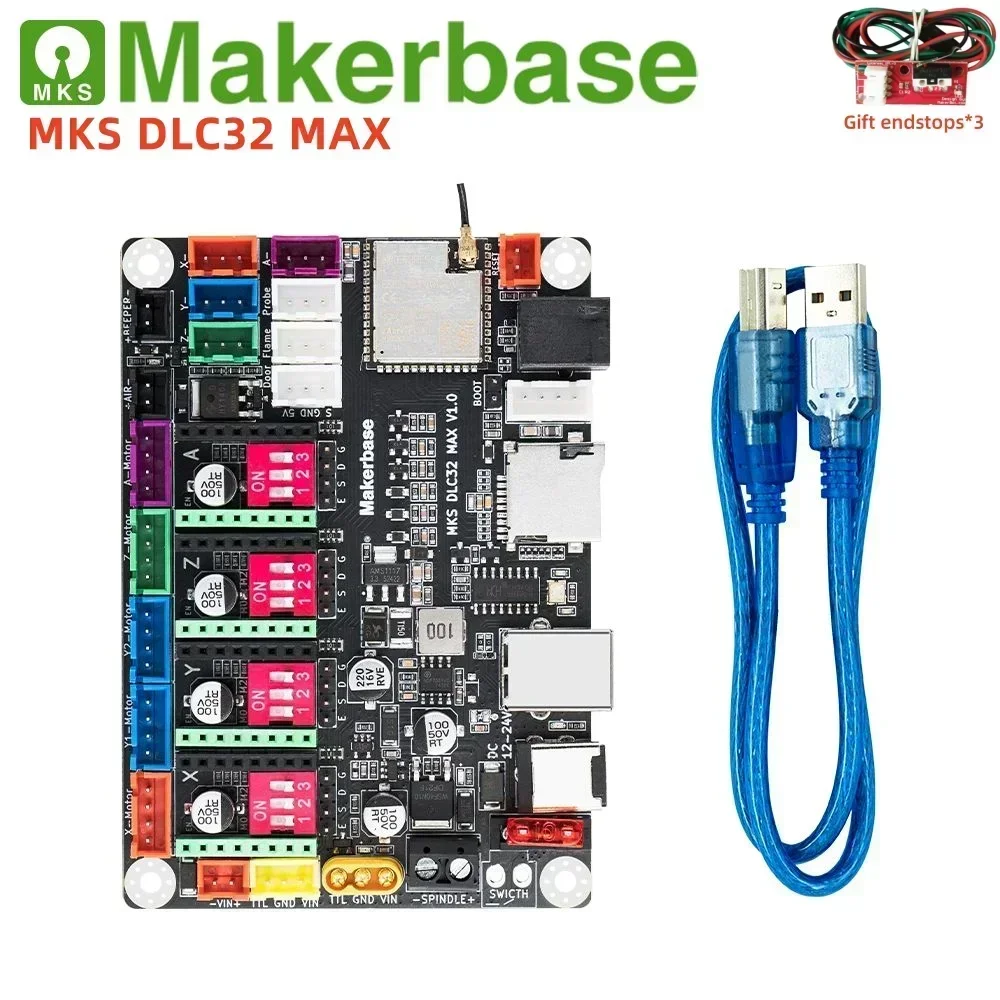 GRBL 32 bit ESP32 controller MKS DLC32 MAX expansion card 4 axis CNC shield breakout board engraving machine upgrade parts