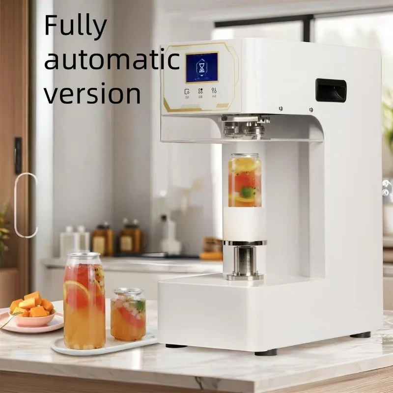 

Automatic Filling Capping Heat Seal Tin Can Sealer Packaging Seal Plastic Beverage Soda Shops Aluminium Can Sealing Machine